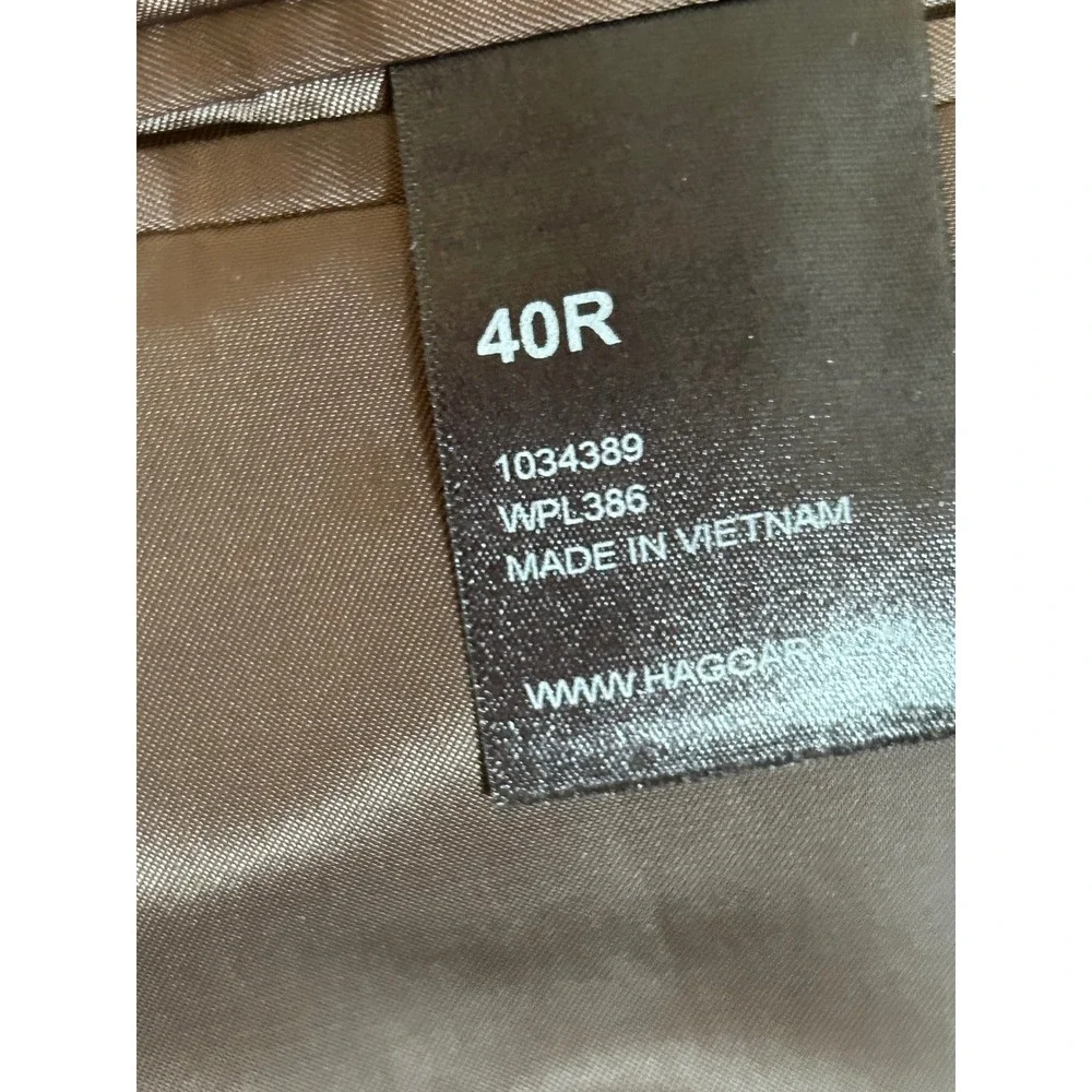 Haggar Mens Tan Corduroy Blazer Classic Fit 2-Button Sport Coat 40R HJ00043